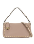 Rockstud Small Shoulder, &pound;650, Handbags, Pink, Leather, Front view